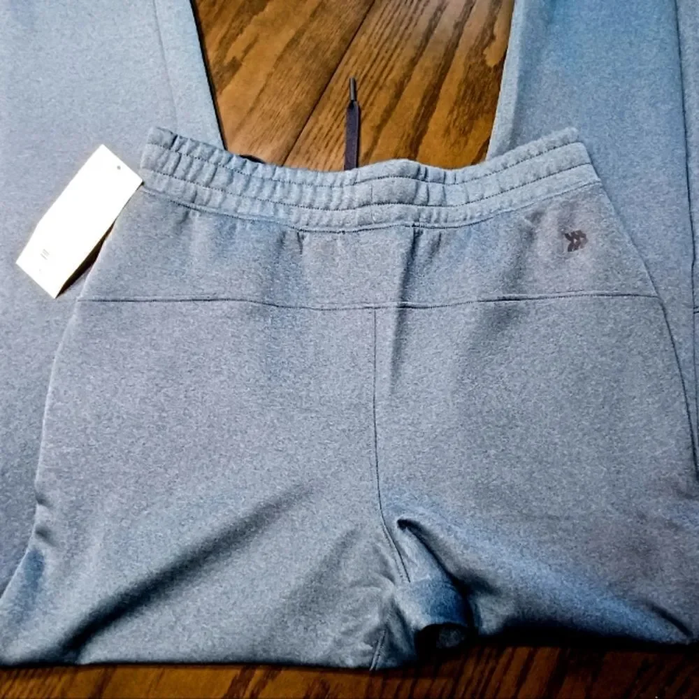 New All In Motion grayish blue Zip pockets Joggers Active Pants Sweatpants - Picture 3 of 6